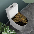 Golden Spiritual Owl Print Toilet Lid Cover
