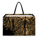 Golden Spiritual Owl Print Utility Tote Bag