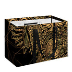 Golden Spiritual Owl Print Utility Tote Bag