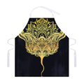 Golden Spiritual Stingray Print Adjustable Apron