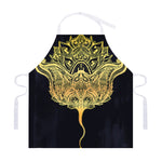 Golden Spiritual Stingray Print Adjustable Apron