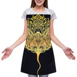 Golden Spiritual Stingray Print Adjustable Apron
