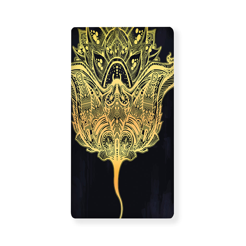 Golden Spiritual Stingray Print Baby Crib Sheet
