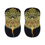 Golden Spiritual Stingray Print Bar Stool Covers