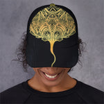 Golden Spiritual Stingray Print Baseball Cap