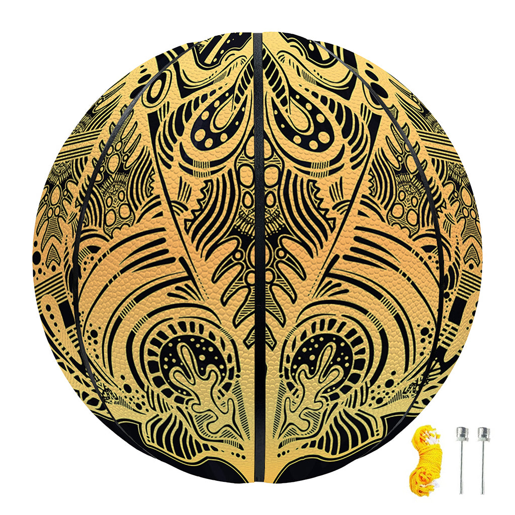Golden Spiritual Stingray Print Basketball
