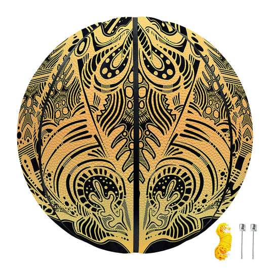 Golden Spiritual Stingray Print Basketball