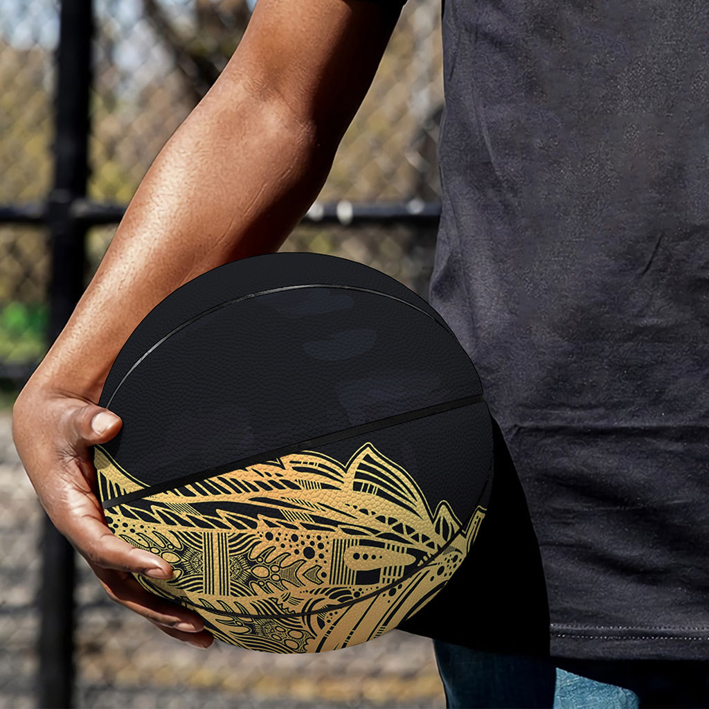 Golden Spiritual Stingray Print Basketball