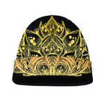 Golden Spiritual Stingray Print Beanie