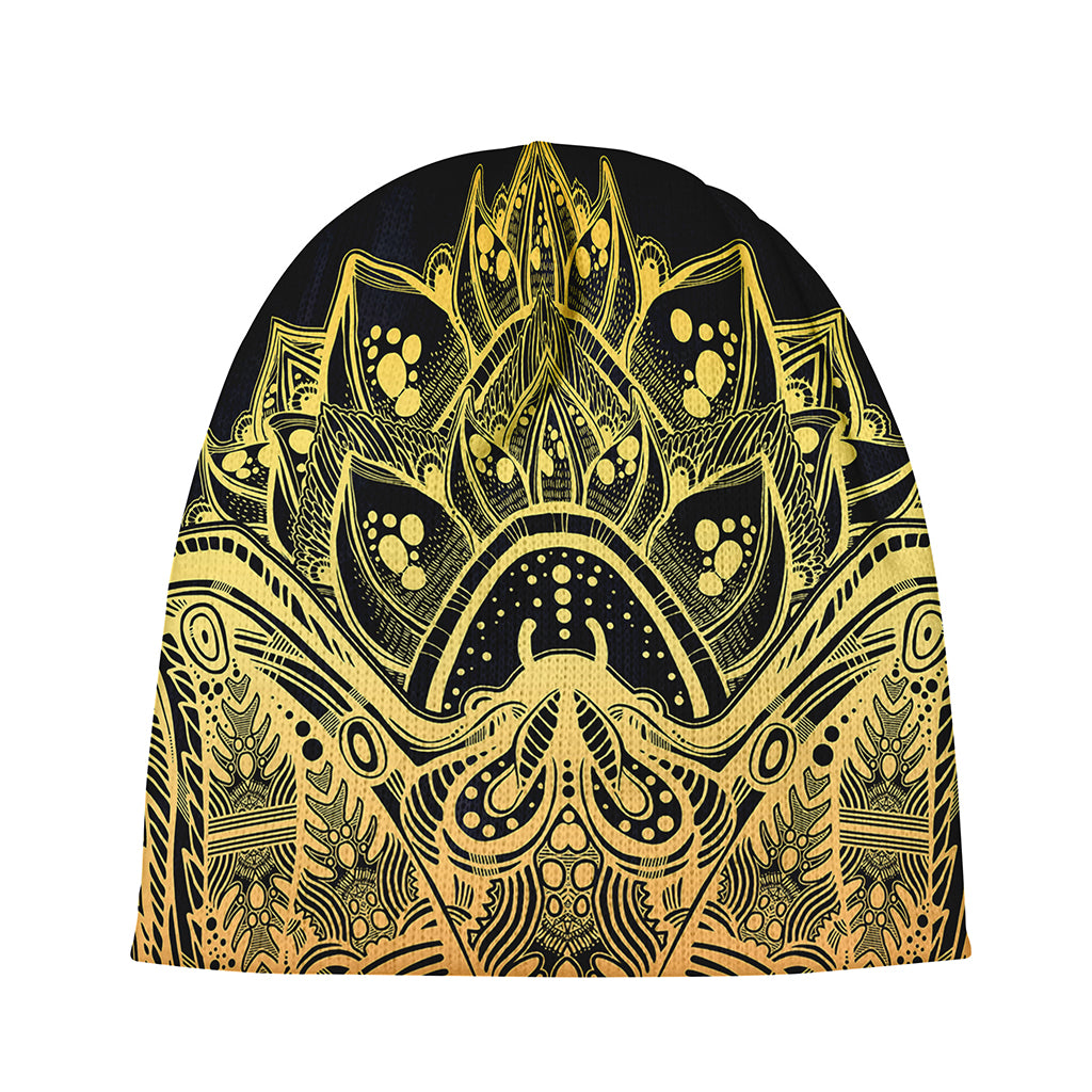 Golden Spiritual Stingray Print Beanie