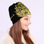 Golden Spiritual Stingray Print Beanie
