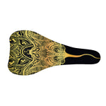 Golden Spiritual Stingray Print Bicycle Seat Cover
