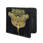Golden Spiritual Stingray Print Bifold Wallet