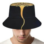 Golden Spiritual Stingray Print Bucket Hat