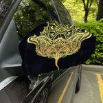 Golden Spiritual Stingray Print Car Side Mirror Covers