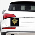 Golden Spiritual Stingray Print Car Sticker