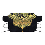 Golden Spiritual Stingray Print Car Windshield Snow Cover