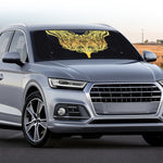 Golden Spiritual Stingray Print Car Windshield Sun Shade