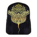 Golden Spiritual Stingray Print Casual Backpack