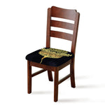 Golden Spiritual Stingray Print Chair Cushion Cover