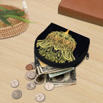 Golden Spiritual Stingray Print Coin Purse