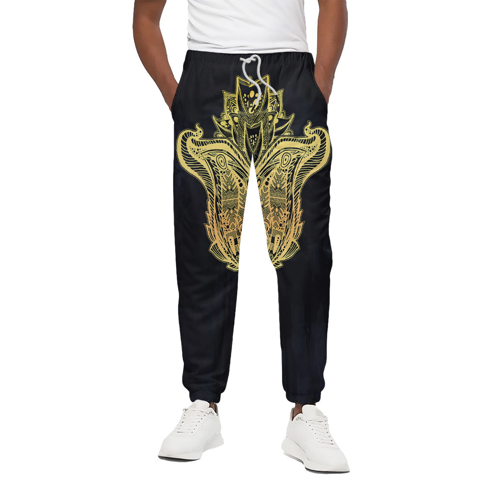 Golden Spiritual Stingray Print Cotton Pants