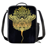Golden Spiritual Stingray Print Crossbody Lunch Bag
