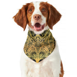 Golden Spiritual Stingray Print Dog Bandana