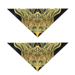 Golden Spiritual Stingray Print Dog Bandana