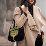 Golden Spiritual Stingray Print Double Strap Bible Bag