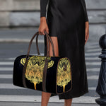 Golden Spiritual Stingray Print Duffle Bag
