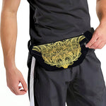 Golden Spiritual Stingray Print Fanny Pack