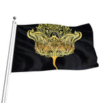 Golden Spiritual Stingray Print Flag