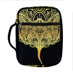 Golden Spiritual Stingray Print Front Pocket Bible Bag