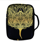 Golden Spiritual Stingray Print Front Pocket Bible Bag