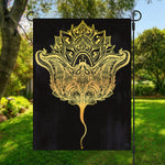 Golden Spiritual Stingray Print Garden Flag