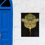 Golden Spiritual Stingray Print Garden Flag
