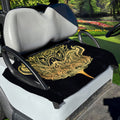 Golden Spiritual Stingray Print Golf Cart Seat Cover