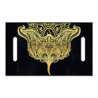 Golden Spiritual Stingray Print Golf Cart Seat Cover