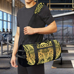 Golden Spiritual Stingray Print Gym Bag