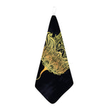 Golden Spiritual Stingray Print Hand Towel