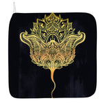 Golden Spiritual Stingray Print Hand Towel