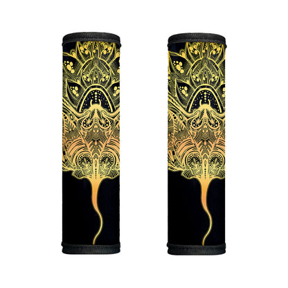 Golden Spiritual Stingray Print Handle Covers