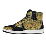 Golden Spiritual Stingray Print High Top Leather Sneakers