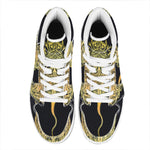 Golden Spiritual Stingray Print High Top Leather Sneakers