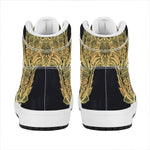 Golden Spiritual Stingray Print High Top Leather Sneakers