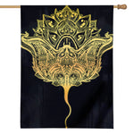 Golden Spiritual Stingray Print House Flag