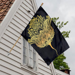 Golden Spiritual Stingray Print House Flag
