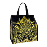 Golden Spiritual Stingray Print Insulated Lunch Tote