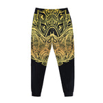 Golden Spiritual Stingray Print Jogger Pants